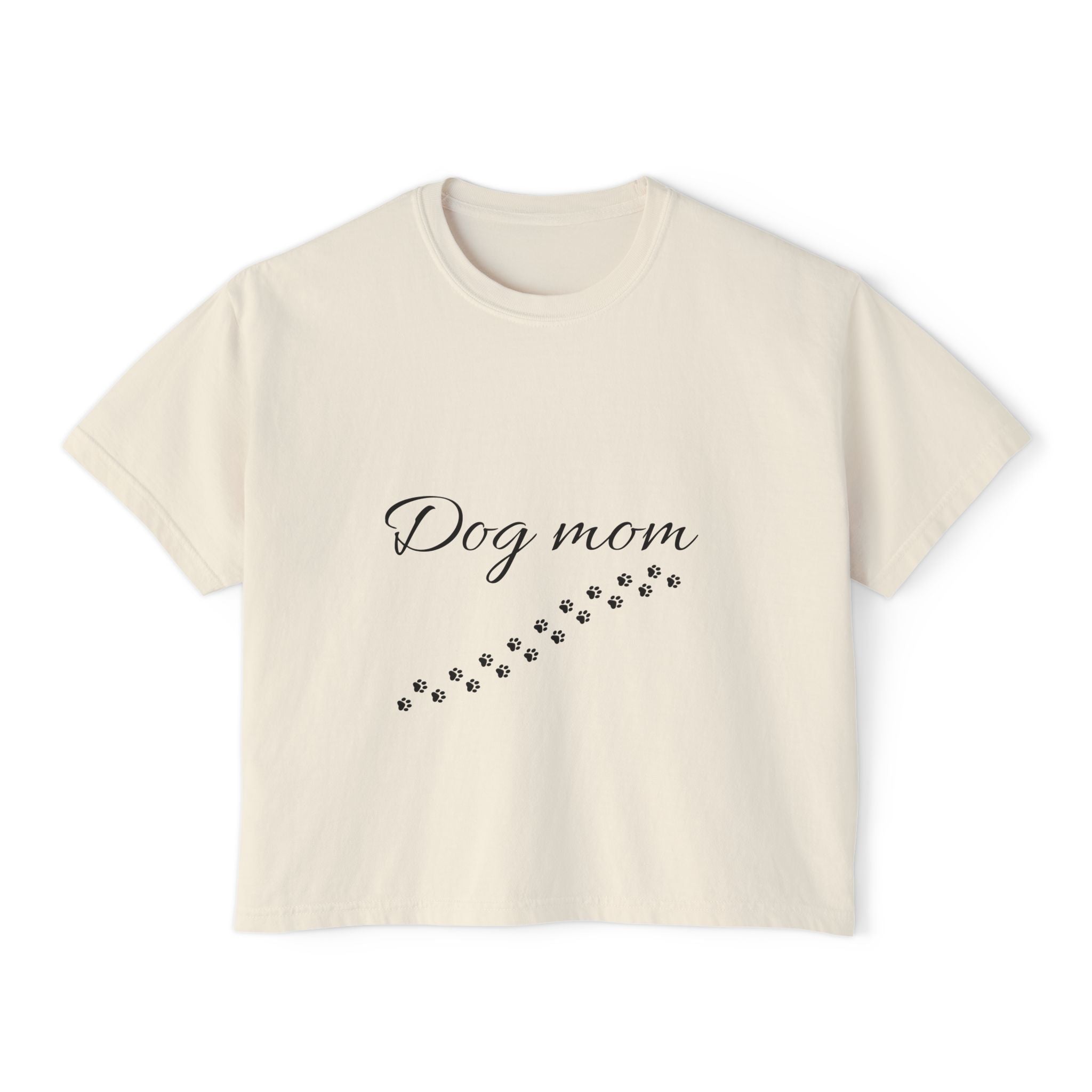 Dog Mom Women's Boxy T-Shirt –Comfort for Proud Pet Moms