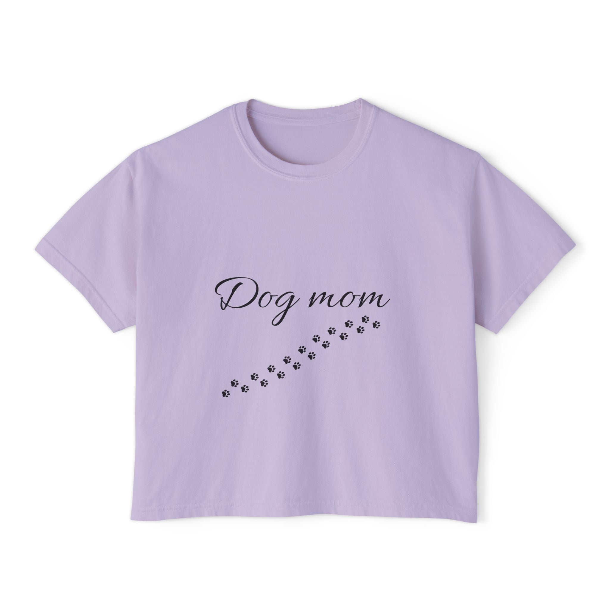 Dog Mom Women's Boxy T-Shirt –Comfort for Proud Pet Moms