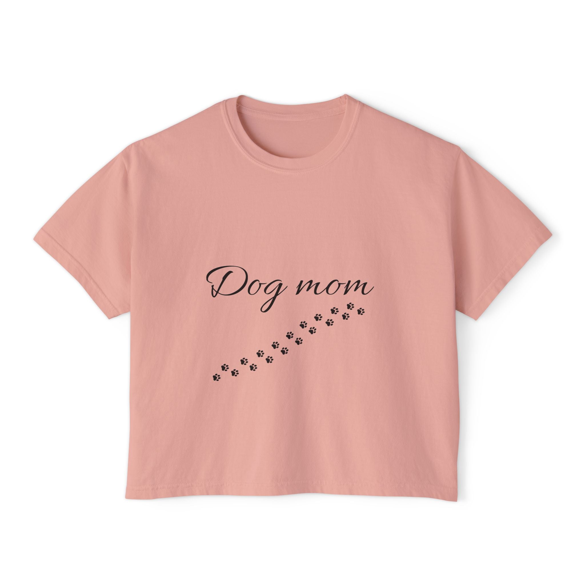 Dog Mom Women's Boxy T-Shirt –Comfort for Proud Pet Moms