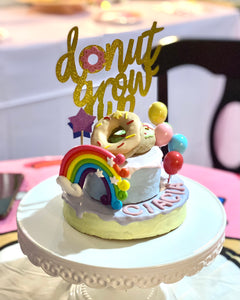 Tiered Rainbow Dog Cake