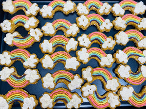 Rainbow dog treats!