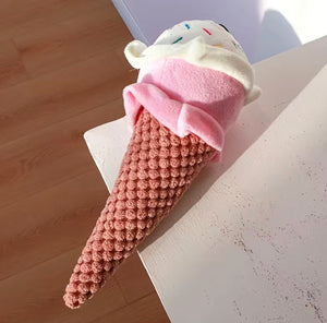 Ice cream cone pet toy
